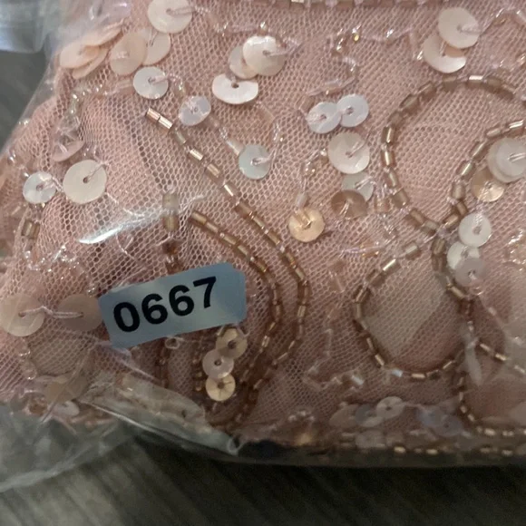 NWT!‎ Adrianna Papell Women's Beaded Mesh Blouson Dress - Picture 9 of 9